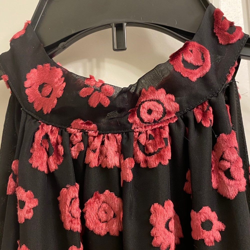 Ramy Brook "Naima" velvet burnout cocktail dress. - Picture 11 of 16
